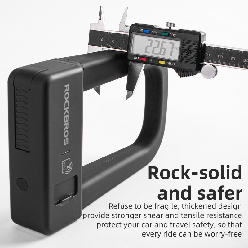 Rockbros Khóa Thông Minh NFC Cho Xe Máy & Đạp, Chống Nước & Chống Trộm