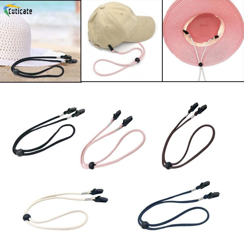 Mũ có dây đeo linh hoạt, kẹp giữ mũ bằng polyester cho câu cá, đi xe đạp, cắm trại, du lịch