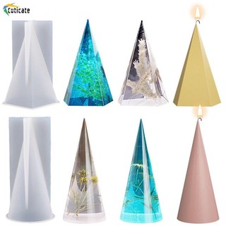 Mô hình nhựa hình nón, mô hình silicone kim tự tháp cho nến, đế trưng bày trang sức