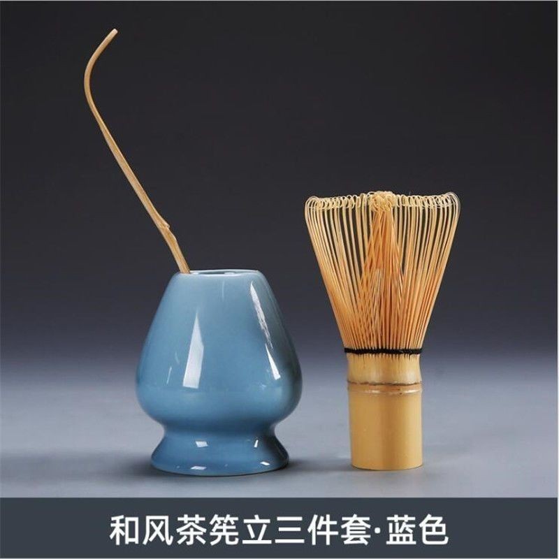 3 Chiếc Matcha Bộ Gốm Sứ Nhật Bản Matcha Trà Xanh Chasen Giá Đỡ Bát Tre Đánh Máy Xay Bàn Chải Dụng Cụ Trà Giá Đỡ Phụ Kiện Trà