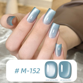 XEIJAYI Mint Mambo Series Mắt Mèo Gel Móng Tay Đá Pha Lê Hạt Thủy Tinh Mắt Mèo Quang Trị Liệu Keo Móng Tay Nghệ Thuật Làm Móng Tay Cho Tiệm Làm Móng Tay 15ml