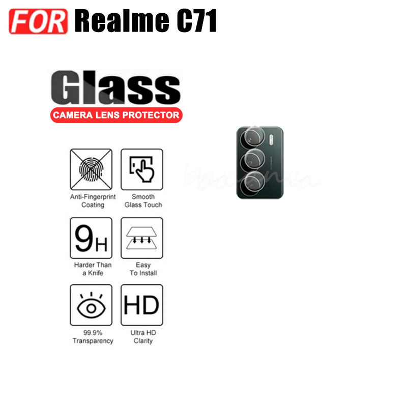 Ốp điện thoại di động chống rơi 3 TRONG 1 Realme C71 cho Realme C73 C75 C75X Phim kính cường lực + Phim ống kính