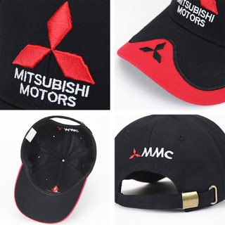Logo Ô Tô Thêu Mũ Bóng Chày Cotton Điều Chỉnh Size Cho Người Lớn - Mũ Thể Thao Mitsubishi Motors