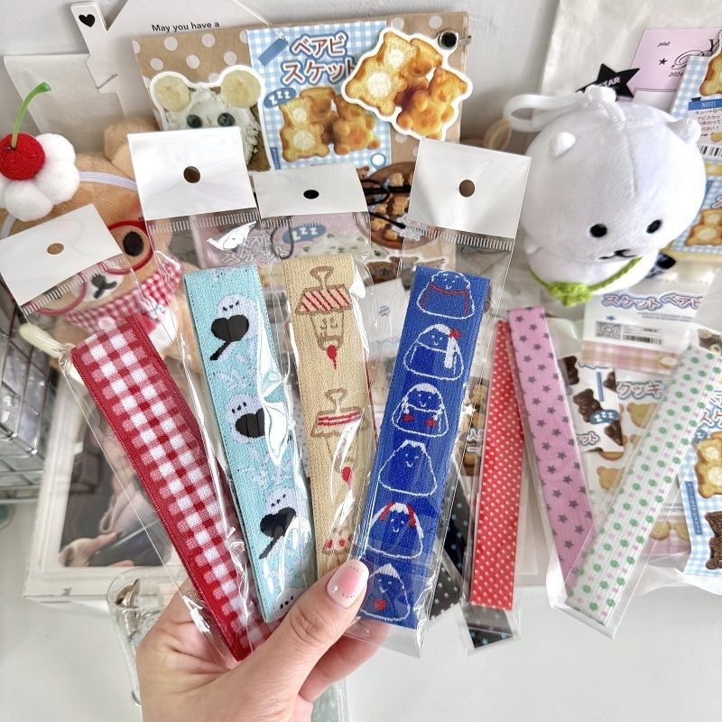 ✨Bộ sưu tập dây đeo sổ tay có giá trị cao m5 Sổ tay DIY Dây đeo trang trí lá rời Sổ tay dây đàn hồi lá cố định 25.6.28
