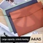 Túi đựng tài liệu bằng da FAVORITEGOODS, có tay cầm Túi đựng hồ sơ da, Hộp đựng tài liệu Dung tích lớn A4 A5 Túi sắp xếp tập tin Văn phòng trường học