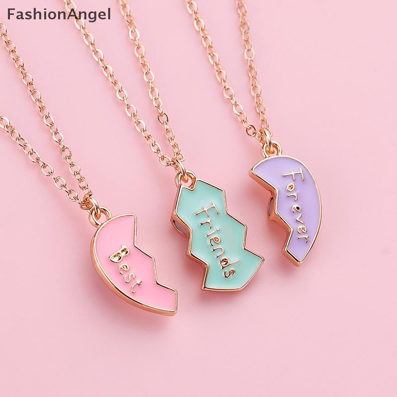 Fashionangel 1 Bộ Vòng Cổ BFF Cho Chị BFF Sinh Nhật Tình Bạn Trang Sức Quà Tặng Người Bạn Thân Nhất Mãi Mãi Vòng Cổ Cho 3 Cô Gái Phù Hợp Với Trái Tim Mặt Dây Chuyền VN