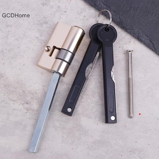 Xi lanh khóa vân tay tự động bằng đồng Gcdhome có đuôi C-Class Khóa cửa chống trộm khẩn cấp HOT