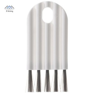 ELBBKG Crevice Bàn chải nắp cốc đa chức năng Dụng cụ làm sạch tiện dụng để làm sạch gia đình Bàn chải làm sạch tay cầm cong mới