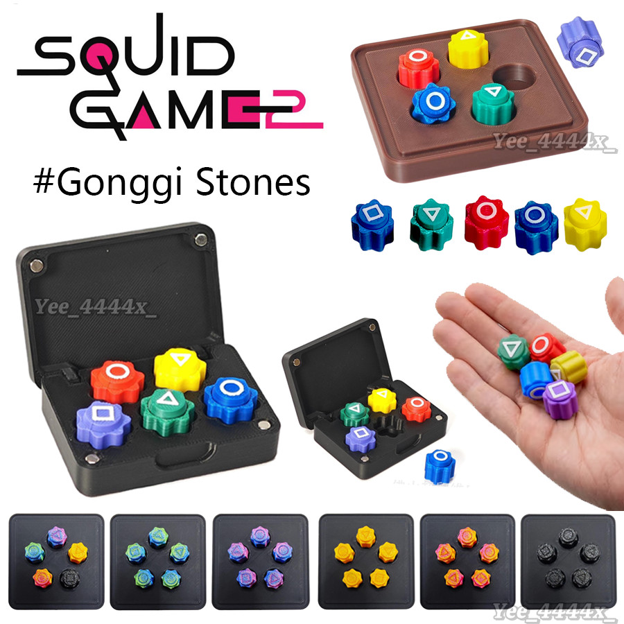 5 Chiếc Gonggi Jack Đá Sỏi Bộ Mực Trò Chơi 2 Gonggi Đá Trò Chơi Truyền Thống Hàn Quốc Chơi Game sonlekvn