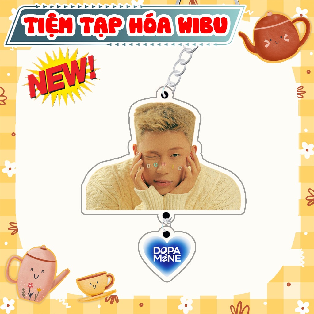 Móc Khoá Keychain Acrylic Dương Domic Dopamine Fans 2 Mảnh Mất Kết Nối Tràn Bộ Nhớ Album Debut Tiệm Tạp Hóa Wibu