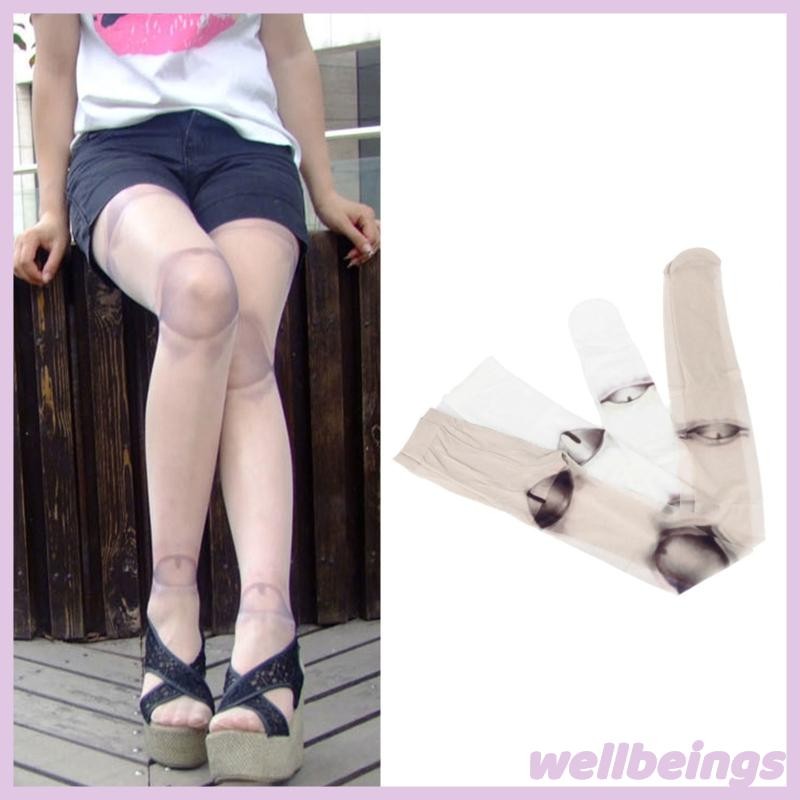 Women Novelty Lolita Pantyhose Gothic Anime Jointed for Doll 3D Print Tattoo Tig