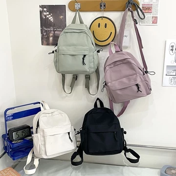 Ba lô nhỏ thông thường tươi mát / Ba lô nhỏ Nylon chống thấm nước / Khối lượng thanh lý Ba lô Mini dễ thương / Ba lô nhỏ / Ba lô chống trộm Ba lô nhỏ đơn giản phổ biến của Nhật Bản Ba lô nhỏ đơn giản