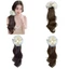 Đuôi ngựa móng vuốt gợn sóng dài FUJIZOU, Tóc giả đuôi ngựa xoăn xoăn kiểu Hàn Quốc, Tóc nối dài thanh lịch Tóc đuôi ngựa lông tơ tự nhiên hàng ngày