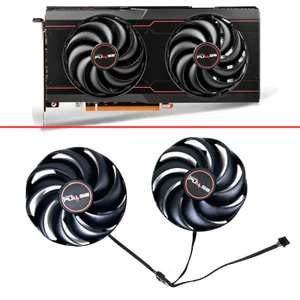 90MM CF9010H12D FDC10H12D9-C 85MM 4PIN Radeon RX6600 XT GPU QUẠT Cho Sapphire RX 6500 RX 6600XT 8G D6 Phiên Bản Bạch Kim Làm Mát