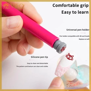 Littleloves1 36 / 48 Chiếc Móng Tay Nghệ Thuật Tem Bộ Bút DIY Thiết Kế Móng Tay Thủ Công Graffiti Hoa Nail Stamper Móng Tay Nghệ Thuật Chấm Dụng Cụ Thiết Kế Đơn Giản EN