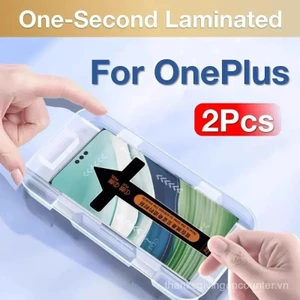 2 Chiếc Cho OnePlus One Plus 13 12 11 1 + 13 Kính Cường Lực One Plus 13 Bảo Vệ Màn Hình Bảo Vệ Với Bộ Lắp Đặt