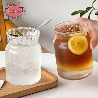 [PNPIA] Cốc Cà Phê Uốn Cốc Latte Thủy Tinh Gia Đình Drinkware Nước ép Sữa Cốc Đơn Giản Trong Suốt Chai Nước Thủy Tinh Cốc Cà Phê VN