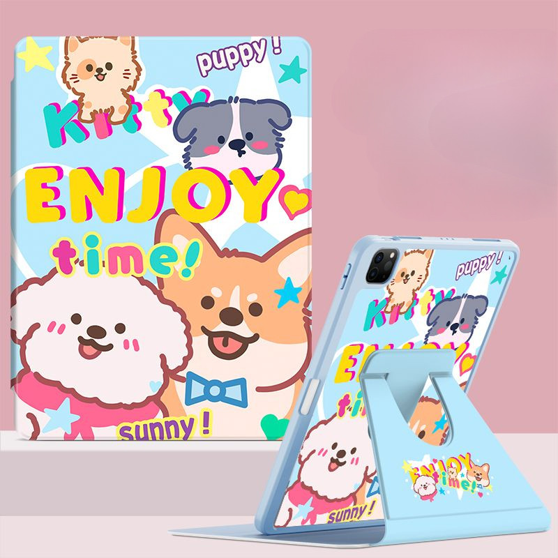 Ốp Lưng Máy Tính Bảng Cho Samsung Galaxy A9 + S9 FE + S10ULTRA Tab A7 Lite 8.7inch S10 FE + S7 + / S8 + / S7FE Tab S6 Lite 2024 Xoay Phim Hoạt Hình Dễ Thương Vỏ Bảo Vệ
