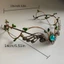 YOLOGO Elven Crown, Chủ đề phù thủy Vine Thiết kế Mũ đội đầu, Phụ kiện trang phục phong cách cô dâu Phụ kiện đám cưới Băng đô Gothic