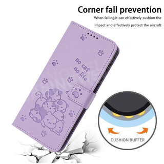 Dành Cho Oppo Reno 15 14 Pro 14F 14 F Reno 14 13 12 F Pro Reno15 F 4G 5G 2025 Ốp Điện Thoại Lật Vỏ Da Sang Trọng Khe Cắm Thẻ 3D Mèo Lật Bao Đứng Vỏ