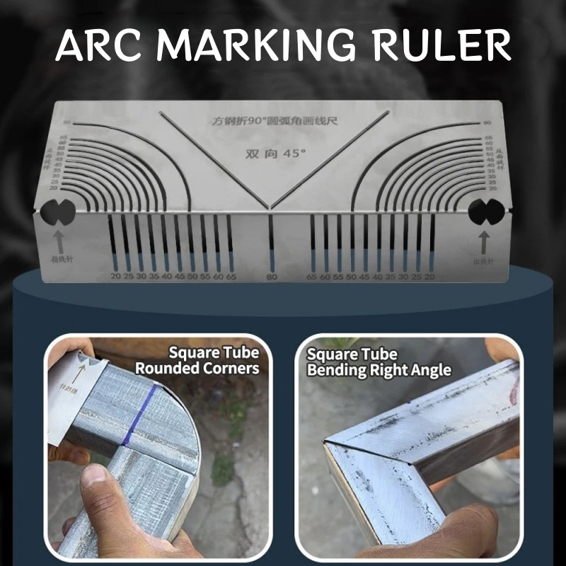 Đánh dấu góc có thể điều chỉnh Arc tuyến tính Công cụ đo lường Scriber mục đích kép để cắt gia công kim loại