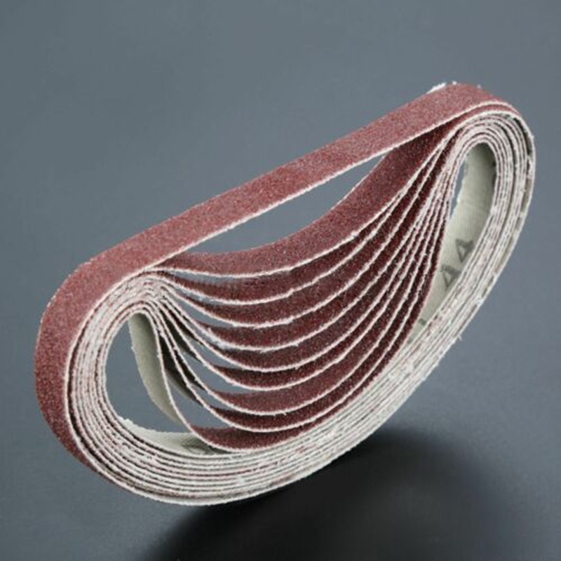 Bộ 10 Dây Đai Chà Nhám Chất Lượng Cao 330x10mm 80# Dụng Cụ Mài Đánh Bóng Hoàn Hảo Cho Máy Mài