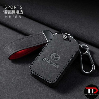 Vỏ bảo vệ chìa khóa ô tô bằng da thật Mazda Thích hợp cho Atz CX-8 Angksella CX-4 CX-5