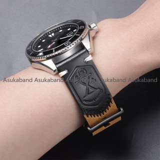 22mm Retro Geunine Da Dây Đeo Đồng Hồ Cho Panerai Dây Đồng Hồ Repalcement Vintage Bò Da Vòng Tay Cho Nam Diver Thiết Kế Cổ Điển Nâu Đỏ Xanh