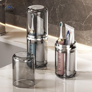 ELBBKG Kem Đánh Răng Đựng Bàn Chải Đánh Răng Du Lịch Phòng Tắm Tổ Chức Di Động Cốc Giặt Hộp Bảo Quản Bàn Chải Đánh Răng Nước súc Miệng Nhựa Mới