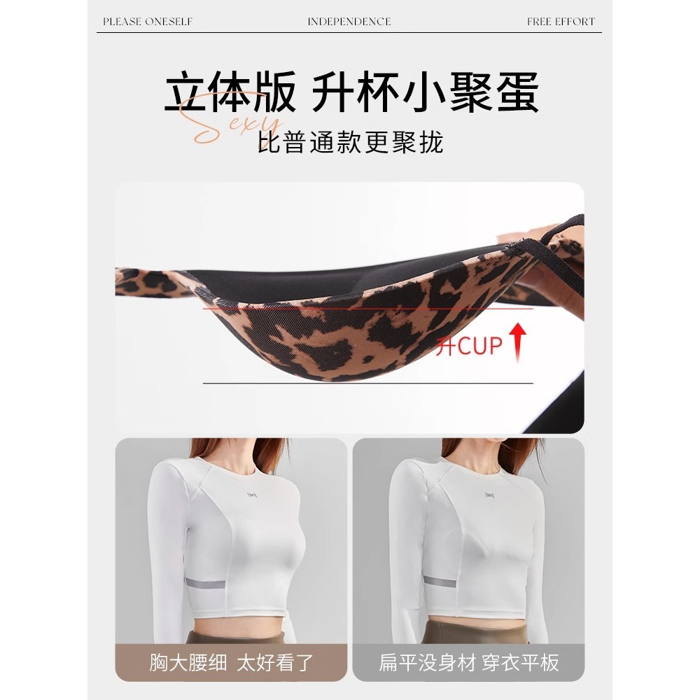 Quần Lót Liền Mạch Nữ Ngực Nhỏ Tập Hợp Không Vòng Thép Áo Ngực In Hình Da Báo Gợi Cảm