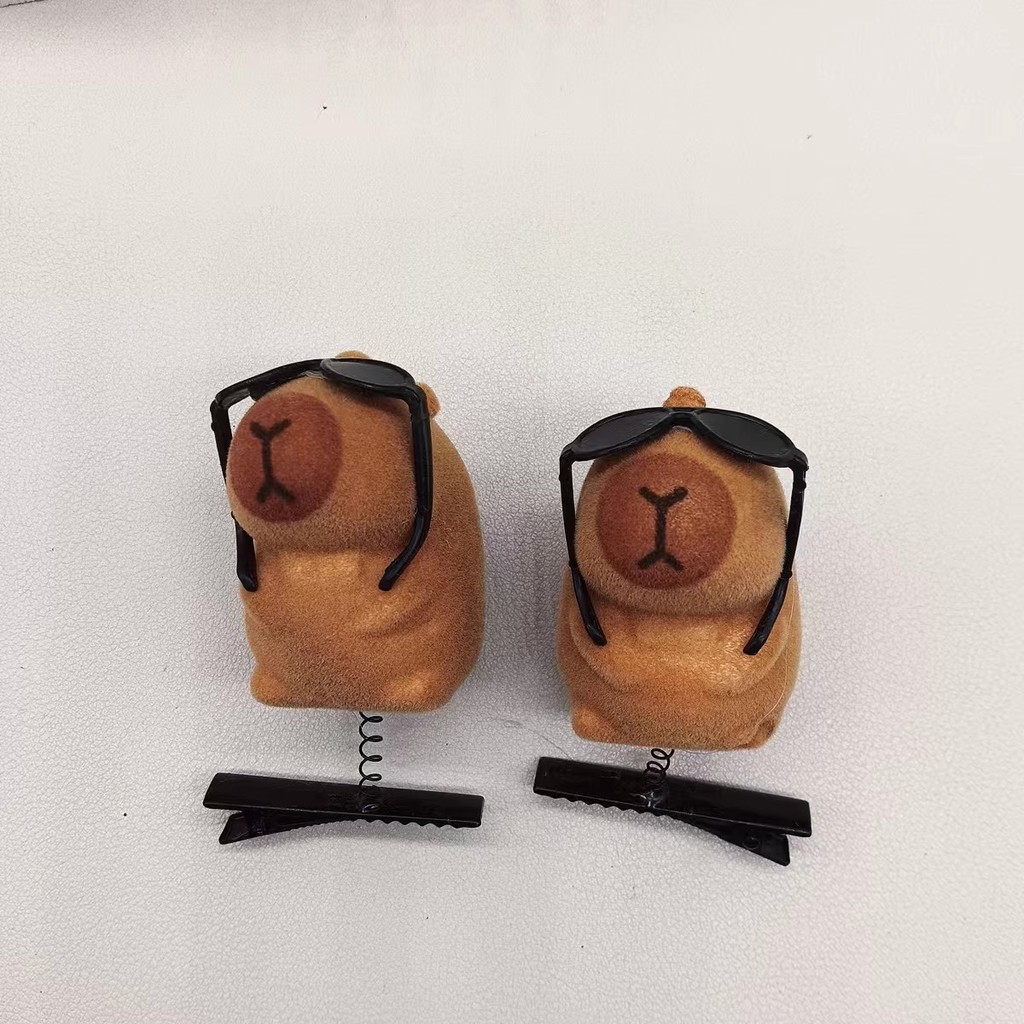 Dễ Thương Capybara Kẹp Tóc Mùa Xuân Kẹp Tóc Ngẫu Nhiên Mỏ Vịt Mũ Phụ Kiện