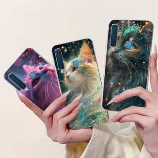 Ốp Điện Thoại Silicon Mềm Cho Samsung Galaxy A9 2018 SM-A920F Ốp Lưng Phong Cách Thoáng Mát Họa Tiết Rồng Hổ SamsungA9 2018