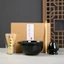 SUNKISSD 4 Bộ trà Matcha Nhật Bản, Bộ đánh trứng Matcha bằng gốm sứ có thể tái sử dụng, Giá đỡ cốc Matcha Bát Matcha Bộ làm trà cho những người yêu thích