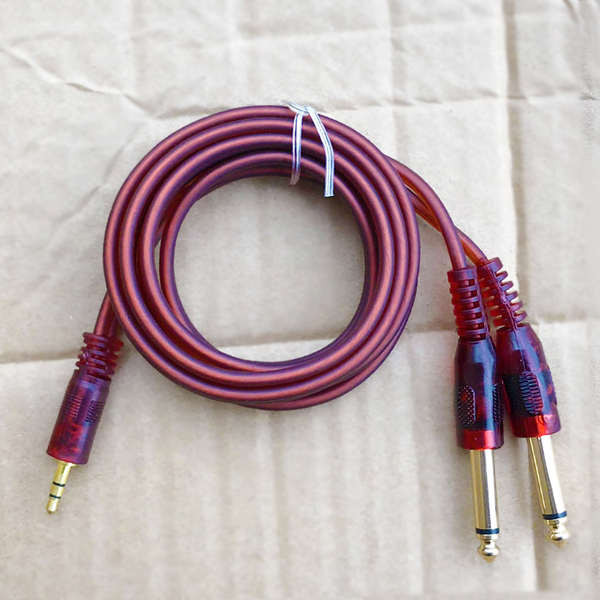 3.5 Xoay Kép 6.5 Mm Nam Đến Nam Kênh Kép Một Điểm Hai Cáp Âm Thanh Điện Thoại Di Động Kết Nối Máy Tính Trạm Trộn Bàn Phím Điện Tử Cáp