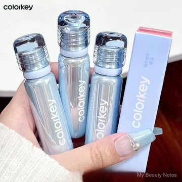 Colorkey Little Ice Diamond Lip Lacquer Son Bóng Cho Nữ Thủy Tinh Môi Trong Suốt Chống Dính Cốc Gương Nước Bóng Son Môi 50XR