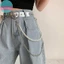Sund Dây Thắt Lưng Đơn Giản Cho Nữ Tính Khí Ngọc Trai Đính Hạt Chữ U Dây Xích Hip Hop Rock Cá Tính Quần Jean Dây Xích Phụ Kiện VN
