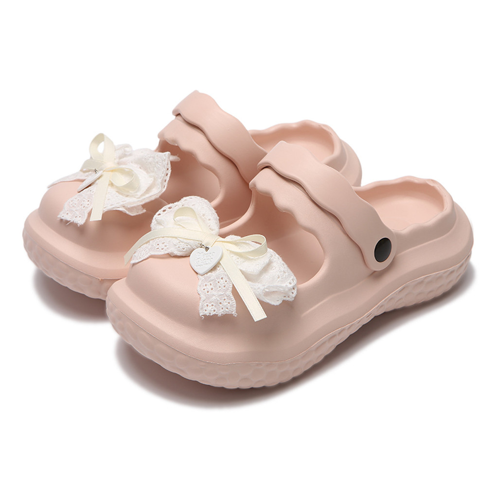 XIXITIAO Mary Jane Dép Nữ EVA Đế Dày Mùa Hè lolita Giày Đi Biển Kỳ Nghỉ Thoải Mái Dép