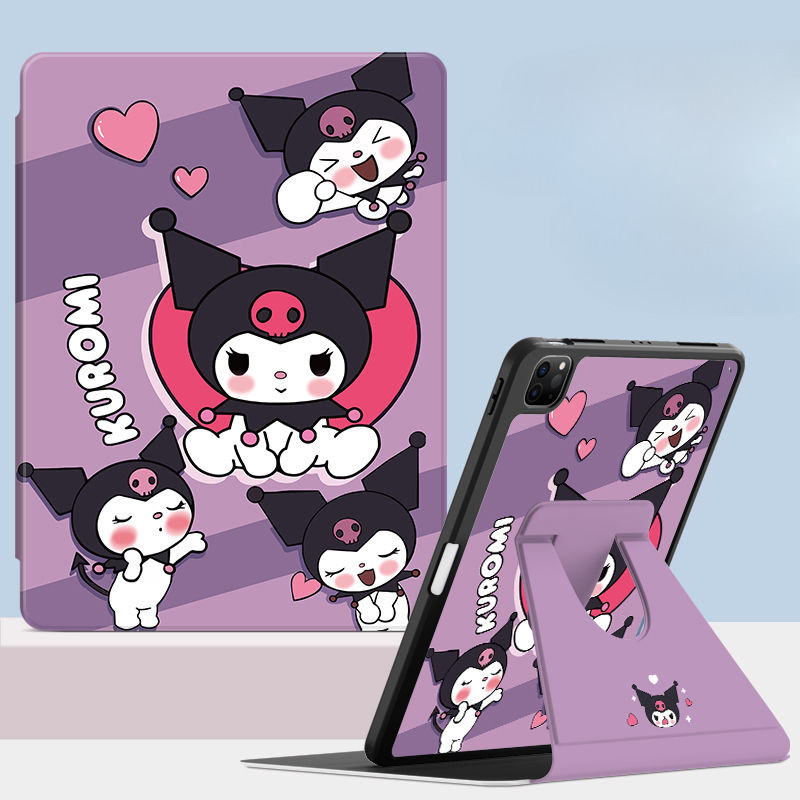 Ốp lưng máy tính bảng cho Samsung Galaxy S10 FE + Tab A7 lite 8.7inch S9 FE + S10ULTRA Tab S6 lite 2024 A9 + S7 + / S8 + / S7FE Vỏ Acrylic xoay có giá đỡ bút chì
