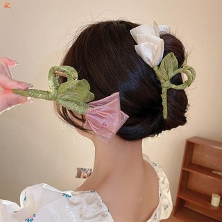 Lưới Hoa Vuốt Tóc Hàm Kẹp Giữ Mạnh & Chống Trơn Trượt Hoa Thanh Lịch Kẹp Tóc Thích Hợp Cho Tóc Dày Mỏng