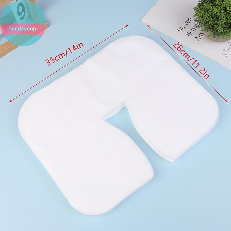 Sund 100 / 200 Cái SPA Mặt Massage Pad Thẩm Mỹ Viện Massage Tựa Đầu Miếng Lót Dùng Một Lần Khăn Cotton Che Mặt Dụng Cụ Chăm Sóc Da VN