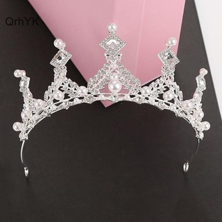 Nhà Máy Thời Trang Lãng Mạn Nhiều Màu Công Chúa Tiaras Vương Miện Cho Nữ Cô Gái Thời Trang Prom Vương Miện Tiệc Cưới Phụ Kiện Tóc QrhYK