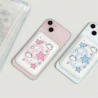 Ví da giả hình ngôi sao chuyển màu mèo dễ thương cho iPhone 16 15 14 13 12 11 Pro Max Plus Ví