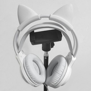 WU Có Thể Tháo Rời Silicone Trang Trí Tai Mèo Cho Tai Nghe Over Ear Phong Cách Nhìn