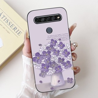 Dành Cho LG K61 Vỏ LMQ630EAW LM-Q630EAW LM-Q630 Ốp Điện Thoại Thời Trang Xương Rồng Silicon Mềm Mờ Ốp Lưng Cho LGK61 K 61