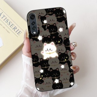 Vỏ Cho LG Velvet 5G Vỏ Chống Sốc LM-G900N Gấu Trúc Dễ Thương Thỏ Mềm Màu Đen Silicon Điện Thoại Cho LGVelvet LMG910EMW Trường Hợp