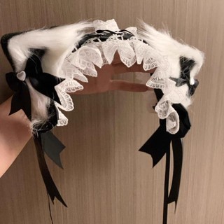 [Còn hàng] Băng đô tai mèo FURNICLICK, Quấn đầu ren Cosplay, Mũ đội đầu nơ Lolita dành cho nữ