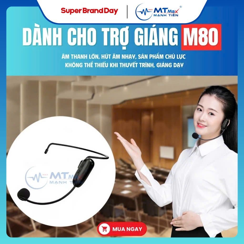 Mic rời không dây dùng cho trợ giảng M80 sử dụng cho trường hợp bị mất ...