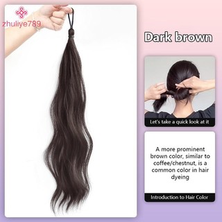 < zhuliye789 > Gói tóc tự cuộn dây Tóc giả cuộn dây một mảnh Hiện vật Túi tóc giả bổ sung cao cấp