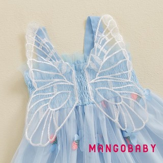 MG-Baby Kids Girl 's Slip Dress Hoa không tay Váy chữ A mùa hè Váy tuyn Váy công chúa