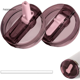 Happaypart| Nắp nhựa không chứa Bpa Thay thế nắp chống rò rỉ 40 Oz Tumbler Nắp ống hút lật Chống rò rỉ Bpa thay thế cho nước ép trà sữa Nắp cốc có thể tái sử dụng cho Đông Nam
